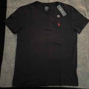 POLO RALPH LAUREN Black Custom Fit S/S T-Shirt MEDIUM NWT